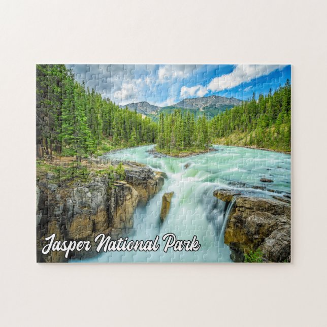 Puzzle Cataratas Sunwapta, Parque Nacional Jasper (Horizontal)
