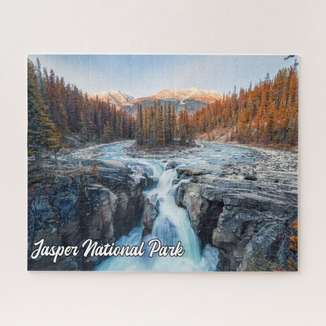 Puzzle Cataratas Sunwapta, Parque Nacional Jasper (Horizontal)