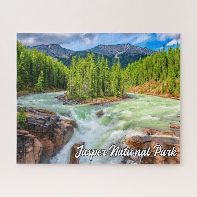 Puzzle Cataratas Sunwapta, Parque Nacional Jasper (Horizontal)
