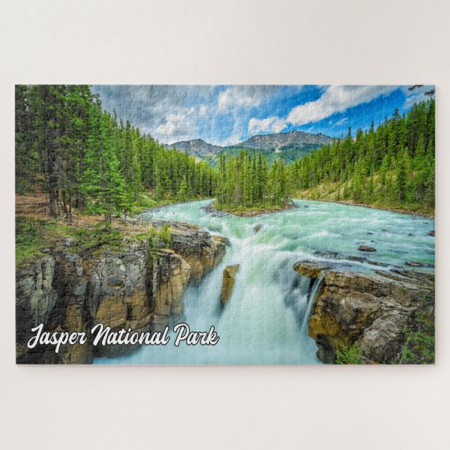 Puzzle Cataratas Sunwapta, Parque Nacional Jasper (Horizontal)
