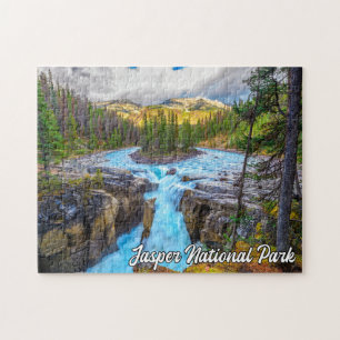 Puzzle Cataratas Sunwapta, Parque Nacional Jasper