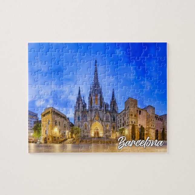 Puzzle Catedral de Barcelona, Barcelona, España (Horizontal)