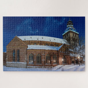 Puzzle Catedral de Domo en la plaza Dome en Riga, Letonia