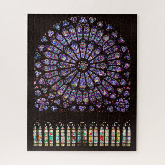 Puzzle Catedral de Notre Dame Ventana Rosa de París