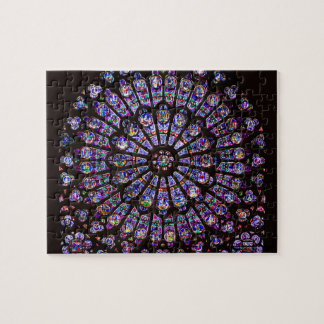 Puzzle Catedral de Notre Dame Ventana Rosa de París