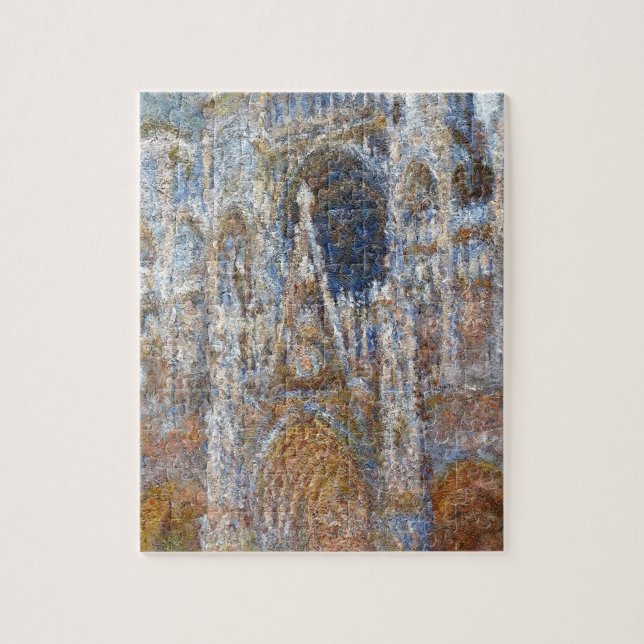 Puzzle Catedral de Ruán, magia en azul de Claude Monet (Vertical)
