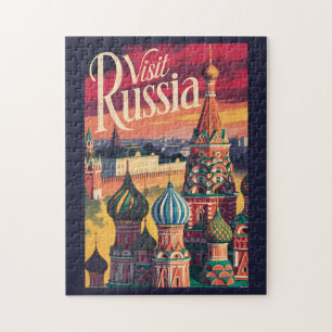 Puzzle Catedral de San Basilio Rusia Ilustración Viaje