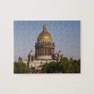 Puzzle Catedral de San Isaac, desde el río Neva