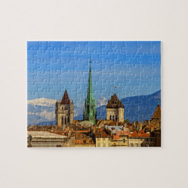 Puzzle Catedral de San Pedro, Ginebra, Suiza (Horizontal)
