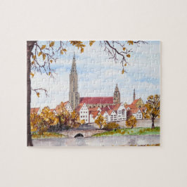 Puzzle Catedral de Ulm Alemania Paintaje Acrílico