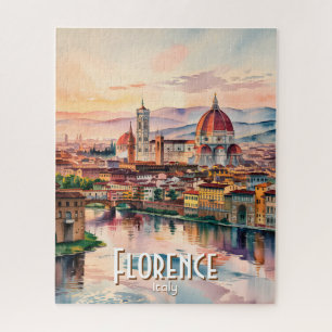 Puzzle Catedral Duomo de Florencia personalizada acuarela