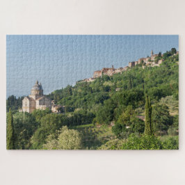 Puzzle Catedral y ciudad de Montepulciano en Toscana