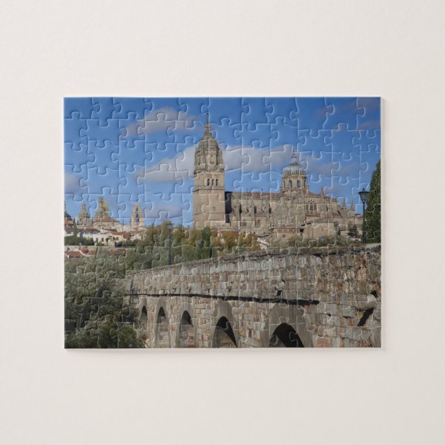 Puzzle Catedrales de Salamanca, vistas desde Puente Roman (Horizontal)
