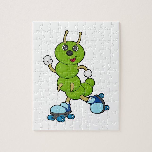 Puzzle Caterpillar en patinaje en línea con patines de pa (Vertical)