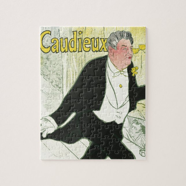 Puzzle Caudieux de Toulouse Lautrec, Art Nouveau vintage (Vertical)