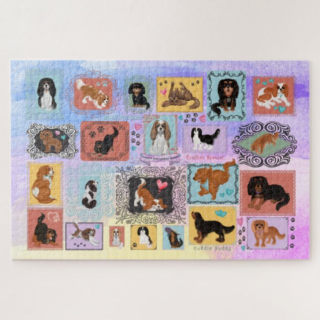 Puzzle Cavalier King Charles Spaniel  (Horizontal)