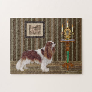 Puzzle Cavalier King Charles Spaniel Dog Art