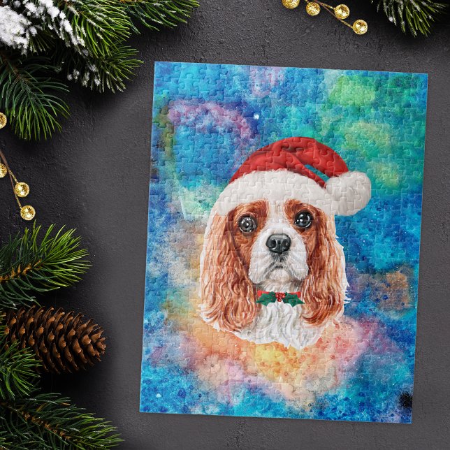 Puzzle Cavalier King Charles Spaniel Raza Perro Navidad  (Subido por el creador)