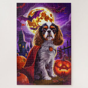 Puzzle Cavalier Rey Vampiro Calabazas Espeluznante Hallow