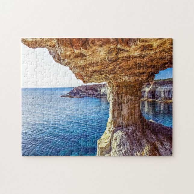 Puzzle Cavo greko cuevas marinas Chipre. (Horizontal)
