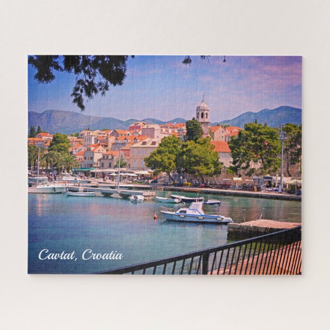 Puzzle Cavtat, vistas a Croacia de la ciudad (Horizontal)