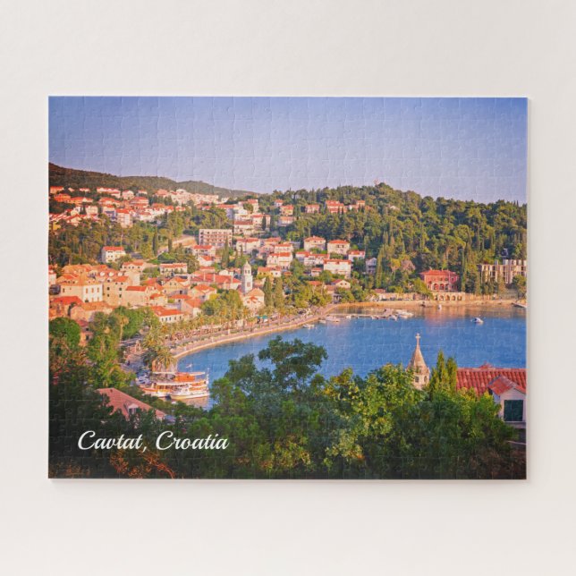 Puzzle Cavtat, vistas a la ciudad de Croacia desde el mau (Horizontal)