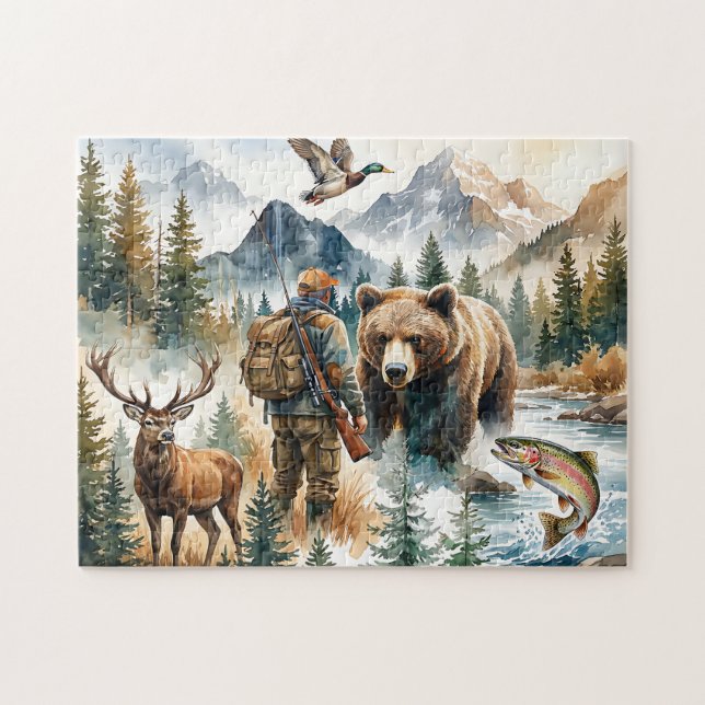 Puzzle Caza de fauna silvestre (Horizontal)
