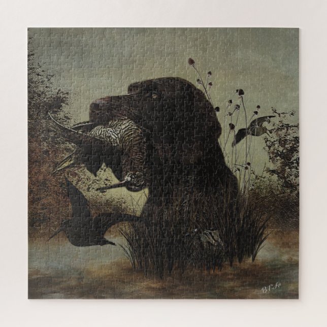 Puzzle Caza de Woodcock con puntero de hilo alámbrico ale (Vertical)