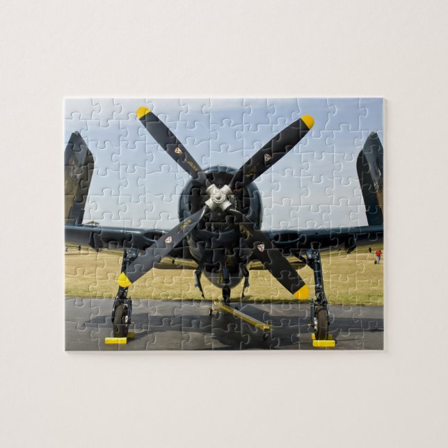 Puzzle Caza embarcado Grumman F8F Bearcat de la Marina en (Horizontal)