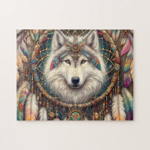 Puzzle Cazador de sueños Boho Lobo