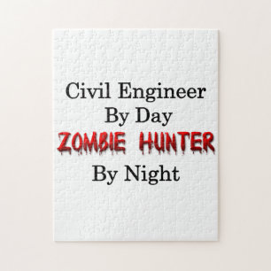 Puzzle Cazador del ingeniero civil/del zombi