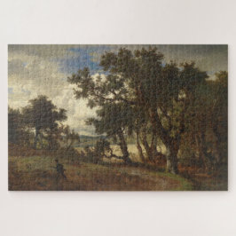Puzzle Cazador en un paisaje rural (Andreas Achenbach)