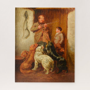 Puzzle Cazador y niño de Arthur Fitzwilliam Tait 1876  