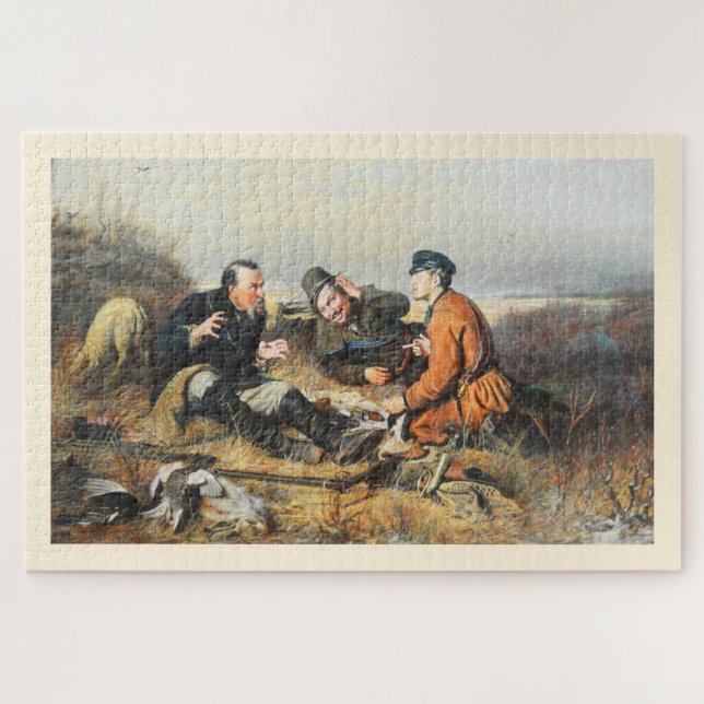 Puzzle Cazadores descansando (Horizontal)