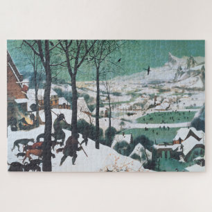 Puzzle Cazadores en la nieve por Bruegel