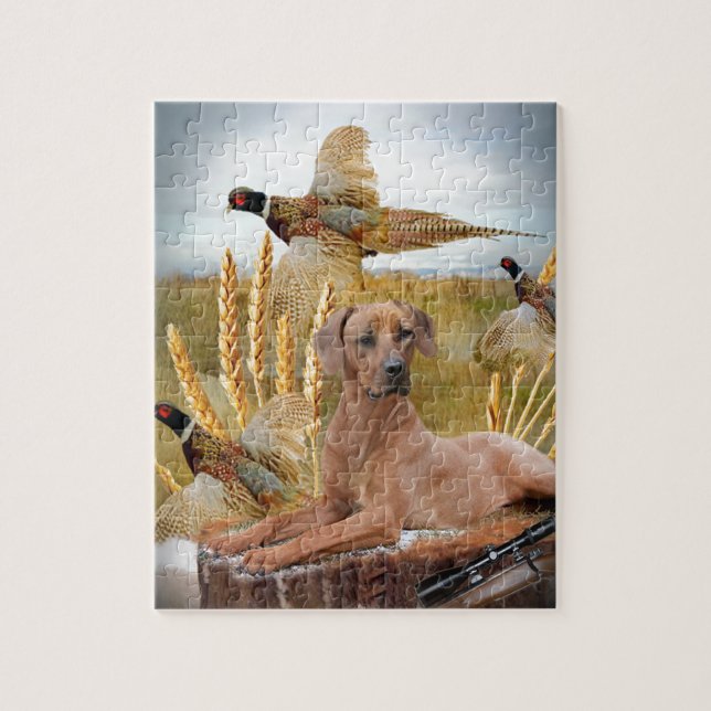 Puzzle Cazas de Rhodesian Ridgeback (Vertical)