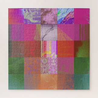 Puzzle CD1FE646 Arte abstracto de falla digital Patrón de