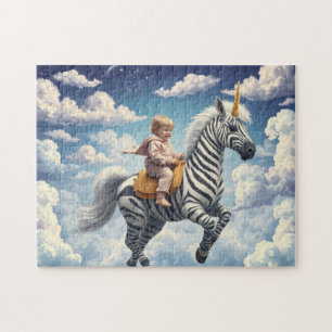 Puzzle Cebra Unicornio Mágico