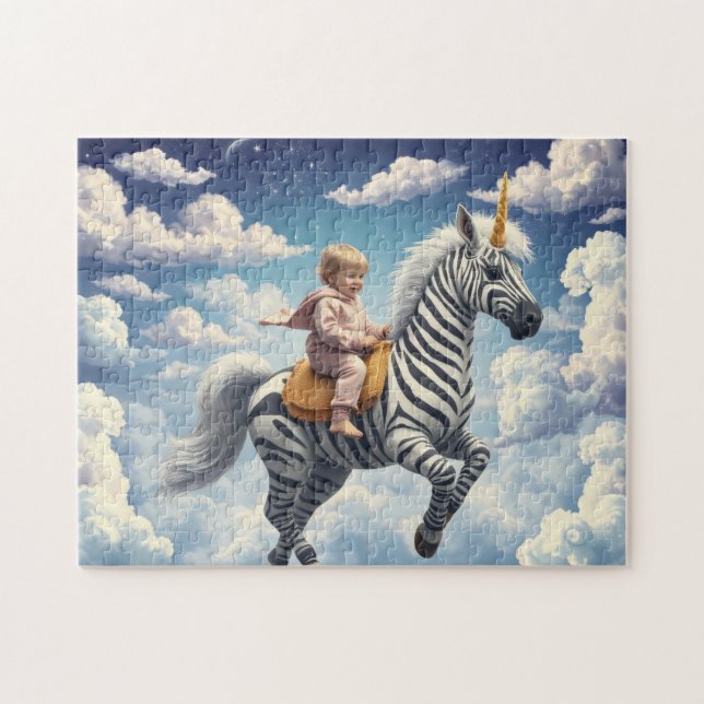Puzzle Cebra Unicornio Mágico (Horizontal)