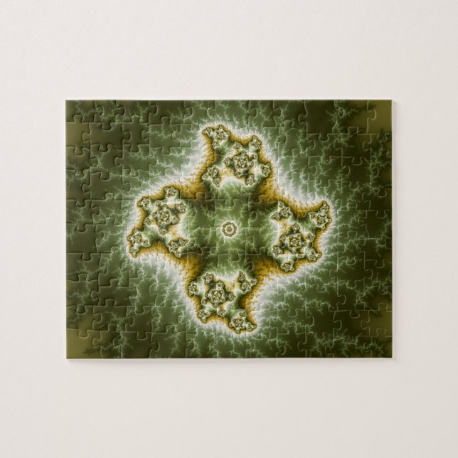 Puzzle Celda vegetal - Arte fractal (Horizontal)