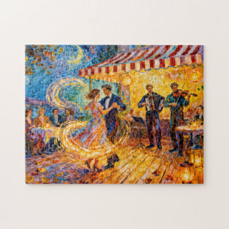Puzzle Celebración de Café de Baile al Aire Libre de Vera