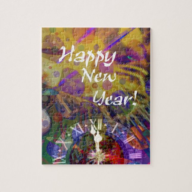 Puzzle Celebración de la Feliz Año Nuevo (Vertical)