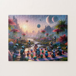 Puzzle Celebración de Pascua de Droid Sci-Fi para Amantes