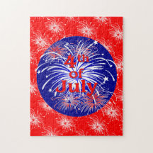 Celebración del 4 de julio de fuegos artificiales