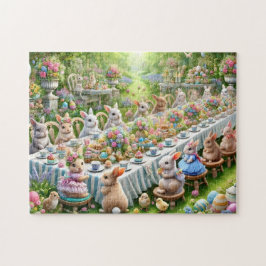 Puzzle Celebración del conejo de Pascua Fiesta forestal
