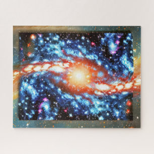 Puzzle Celebración del cosmos brillantemente cielo noctur
