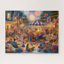 Puzzle Celebración del Día de la Independencia del 4 de J