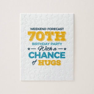 Puzzle celebrando el cumpleaños 70