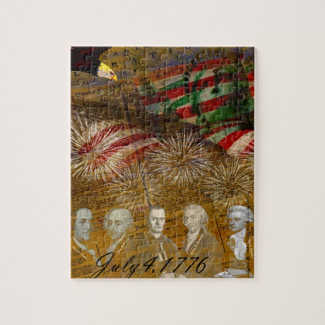 Puzzle Celebrar el Día de la Independencia (Vertical)