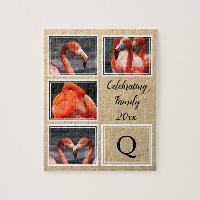 Puzzle CELEBRAR Personalizable de fotos de la familia Kee (Vertical)